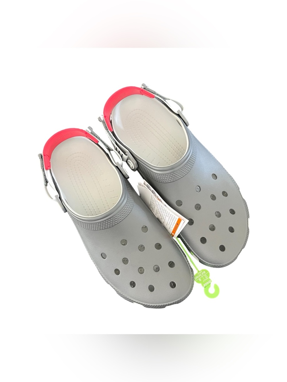 💚NWT💚 CROCS Classic Turbo Clog Grey Red